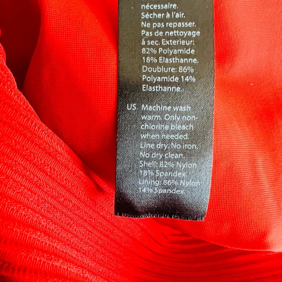 COS Scoop-Neck Ribbed Bright Ted Ribbed Swimsuit - Picture 9 of 9